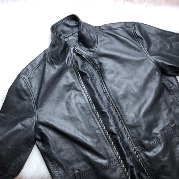 John Varvatos Other - JOHN VARVATOS BLACK LEATHER JACKET SIZE M